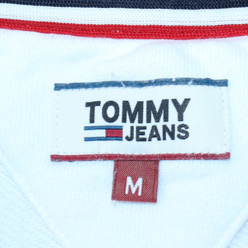 Womens UK Size M Tommy Jeans White Pullover Sweatshirt