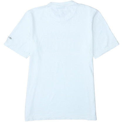 Adidas Men's White Retro Beach Graphic Crew Neck Cotton T-Shirt M