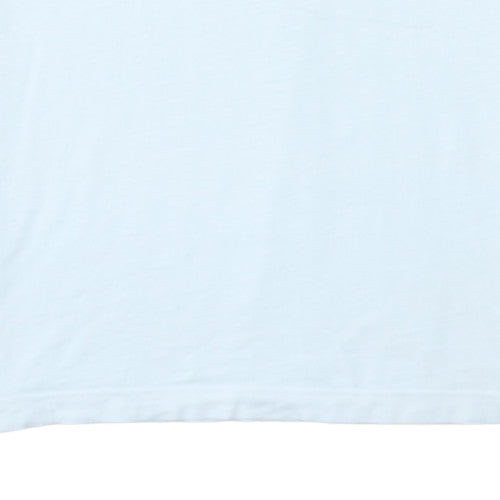 Adidas Men's White Retro Beach Graphic Crew Neck Cotton T-Shirt M