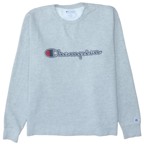 Mens UK Size XL Champion Grey Pullover Sweatshirt