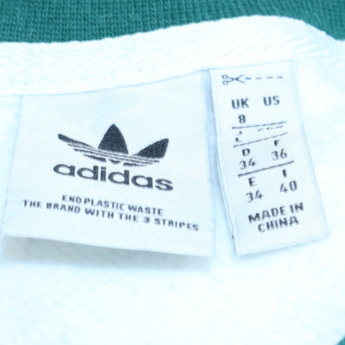Womens UK Size 8 adidas White Pullover Sweatshirt