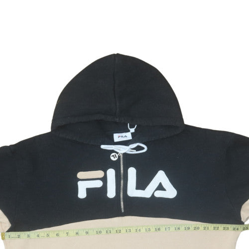 Womens UK Size L Fila Beige Pullover Hoodie