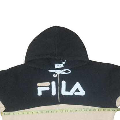 Womens UK Size L Fila Beige Pullover Hoodie