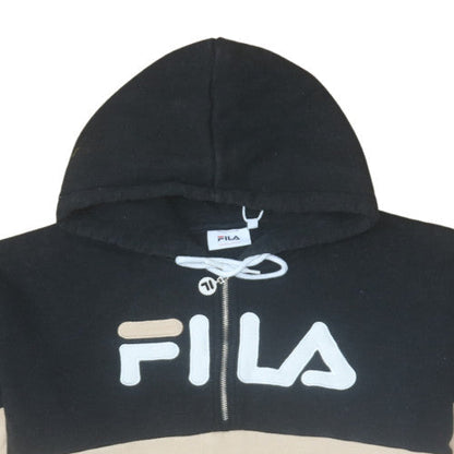 Womens UK Size L Fila Beige Pullover Hoodie