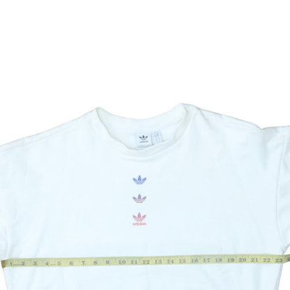 Womens UK Size 14 Adidas White Pullover Sweatshirt