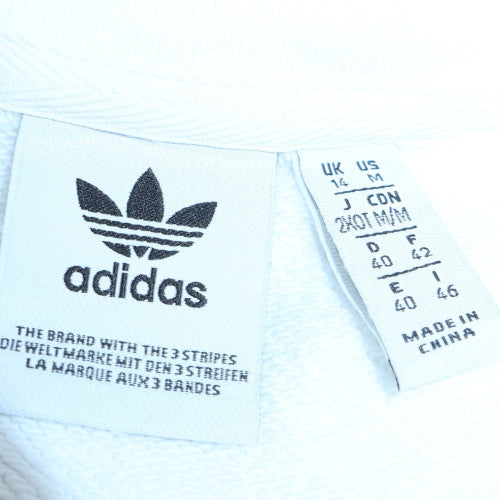 Womens UK Size 14 Adidas White Pullover Sweatshirt