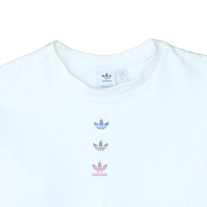 Womens UK Size 14 Adidas White Pullover Sweatshirt