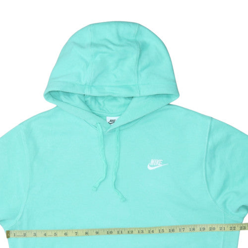 Womens UK Size M Nike Green Pullover Hoodie