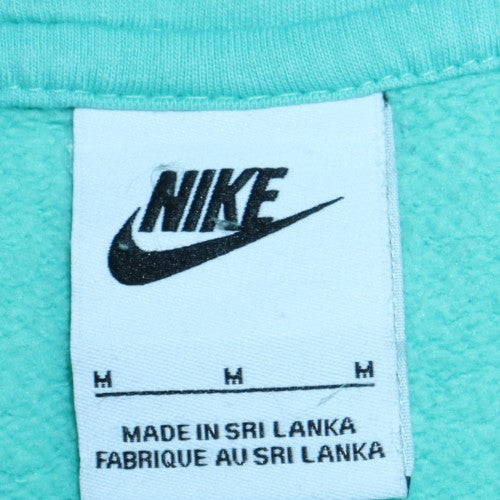 Womens UK Size M Nike Green Pullover Hoodie