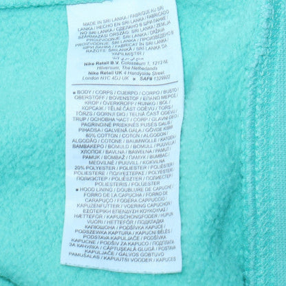 Womens UK Size M Nike Green Pullover Hoodie
