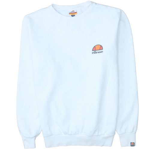 Womens UK Size 12 Ellesse White Pullover Sweatshirt