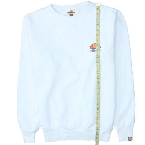 Womens UK Size 12 Ellesse White Pullover Sweatshirt