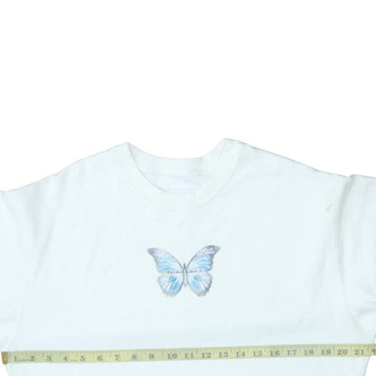 Womens UK Size XS Hollister White Pullover Sweatshirt