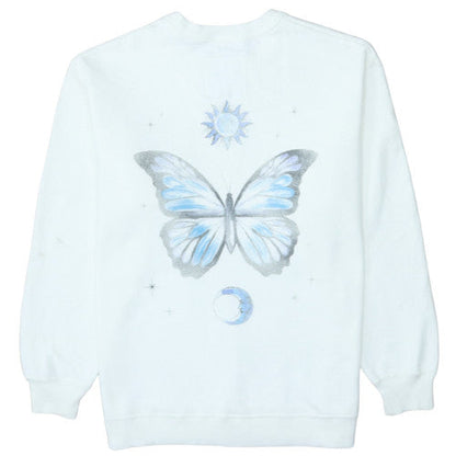 Womens UK Size XS Hollister White Pullover Sweatshirt