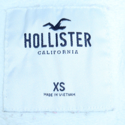 Womens UK Size XS Hollister White Pullover Sweatshirt