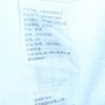 Womens UK Size XS Hollister White Pullover Sweatshirt