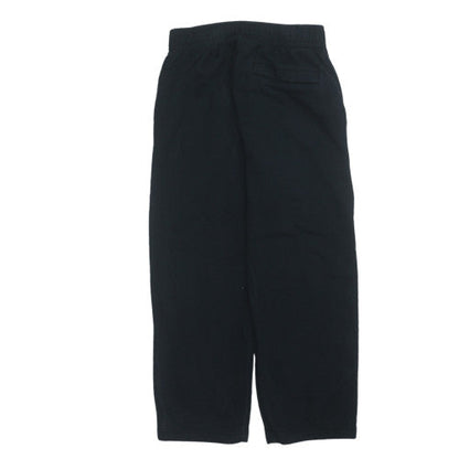 Nike Men's Black Fleece Sweatpants S Regular Elastic Waist Activewear