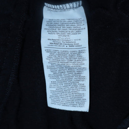 Nike Men's Black Fleece Sweatpants S Regular Elastic Waist Activewear