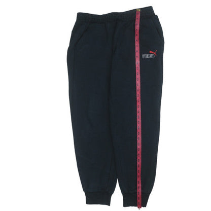 Puma Men's Black Jogger Sweatpants L Fleece Activewear Trousers