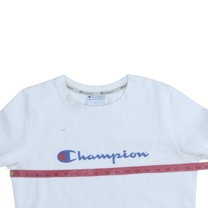Mens UK Size S Champion White Pullover Sweatshirt