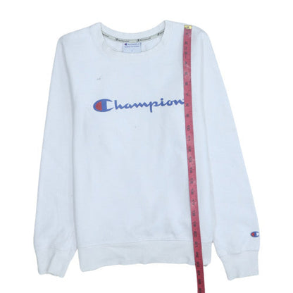 Mens UK Size S Champion White Pullover Sweatshirt