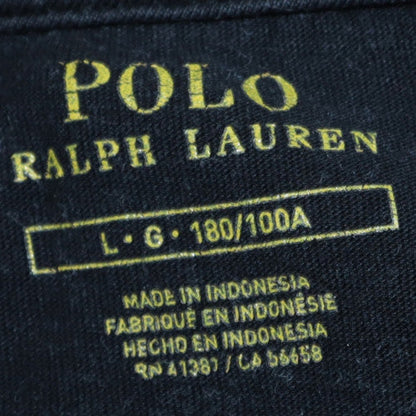 Ralph Lauren Men's Black V-Neck Cotton T-Shirt Size L