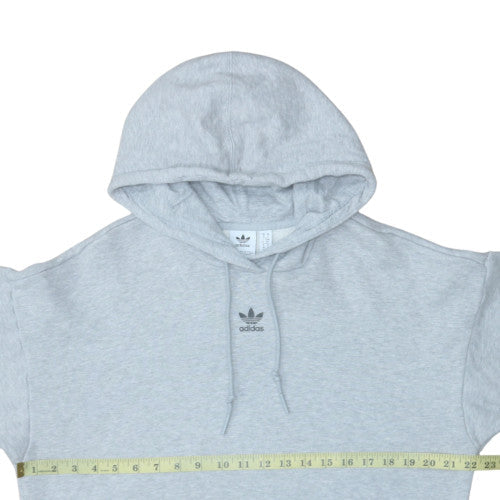 Womens UK Size 10 Adidas Grey Pullover Hoodie