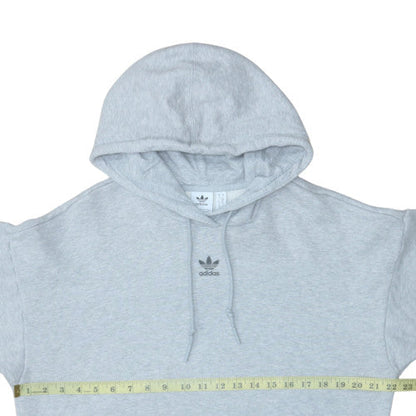 Womens UK Size 10 Adidas Grey Pullover Hoodie