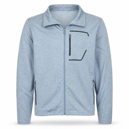 Columbia Men's Blue Polyester Full Zip Track Jacket Size L