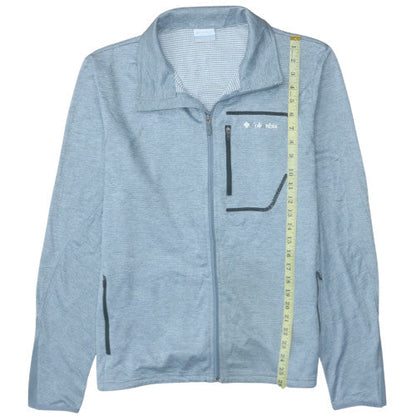 Columbia Men's Blue Polyester Full Zip Track Jacket Size L