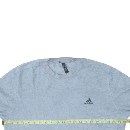 Mens UK Size XL Adidas Blue Pullover Sweatshirt