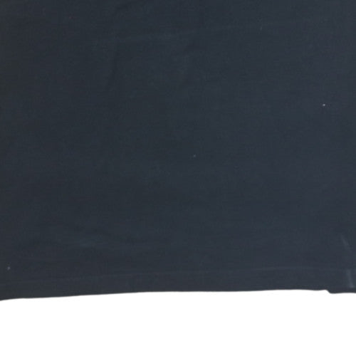Ellesse Men's Black Crew Neck Short Sleeve Classic Cotton T-Shirt Size L