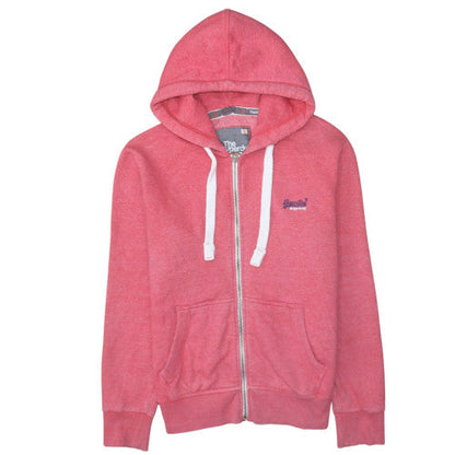 Mens UK Size M Superdry Pink Full Zip Hoodie
