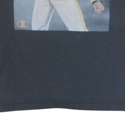 Champion Men's Black Band Graphic Cotton T-Shirt M