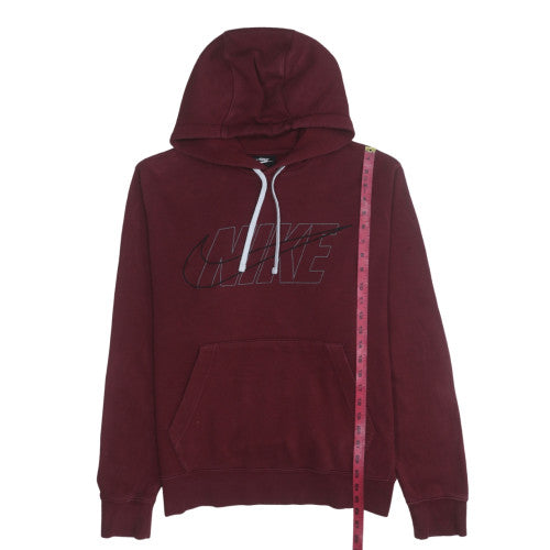 Mens UK Size M Nike Red Pullover Hoodie