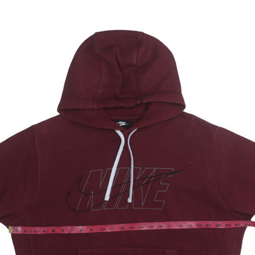 Mens UK Size M Nike Red Pullover Hoodie