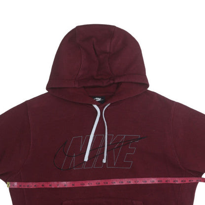 Mens UK Size M Nike Red Pullover Hoodie