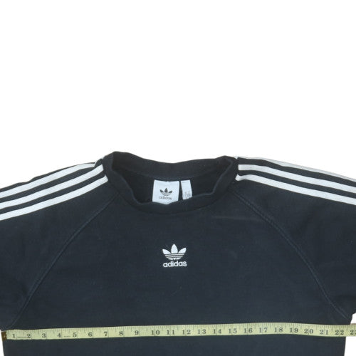 Mens UK Size M Adidas Black Pullover Sweatshirt