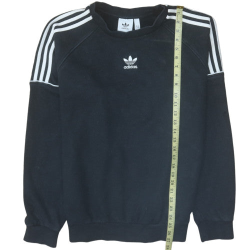 Mens UK Size M Adidas Black Pullover Sweatshirt
