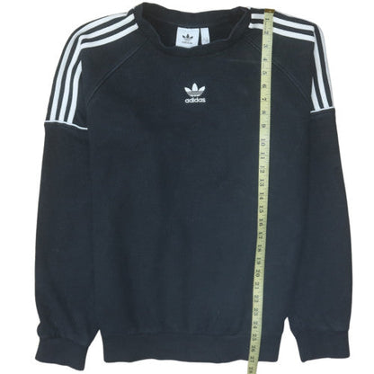 Mens UK Size M Adidas Black Pullover Sweatshirt