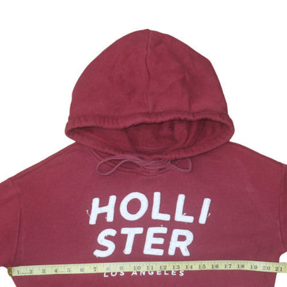 Mens UK Size M Hollister Red Pullover Hoodie