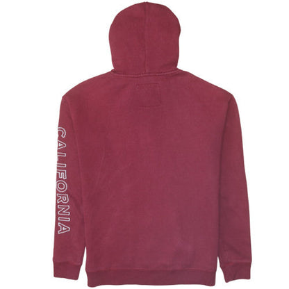 Mens UK Size M Hollister Red Pullover Hoodie