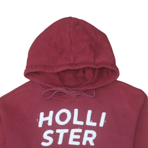 Mens UK Size M Hollister Red Pullover Hoodie