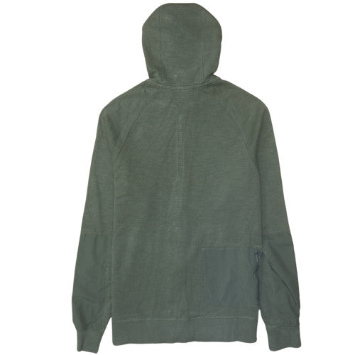 Mens UK Size S Nike Green Full Zip Hoodie