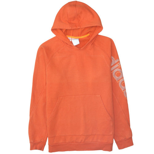 Mens UK Size M Adidas Orange Pullover Hoodie