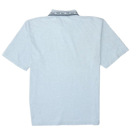 Quiksilver Men's Light Grey Short Sleeve Polo Shirt Size L Classic Fit