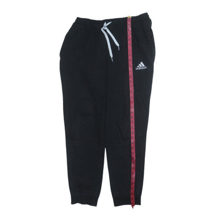 Adidas Mens Black L Jogger Sweatpants Fleece Activewear Trousers