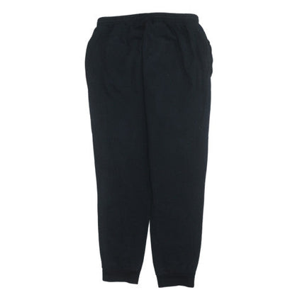 Adidas Mens Black L Jogger Sweatpants Fleece Activewear Trousers