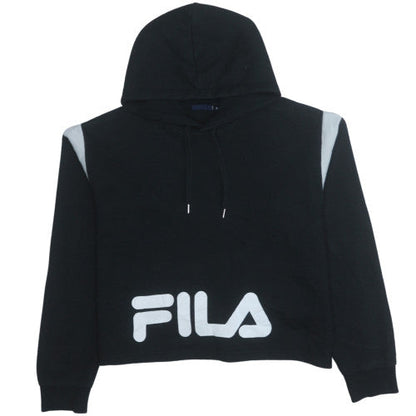Womens UK Size XL Fila Black Pullover Hoodie
