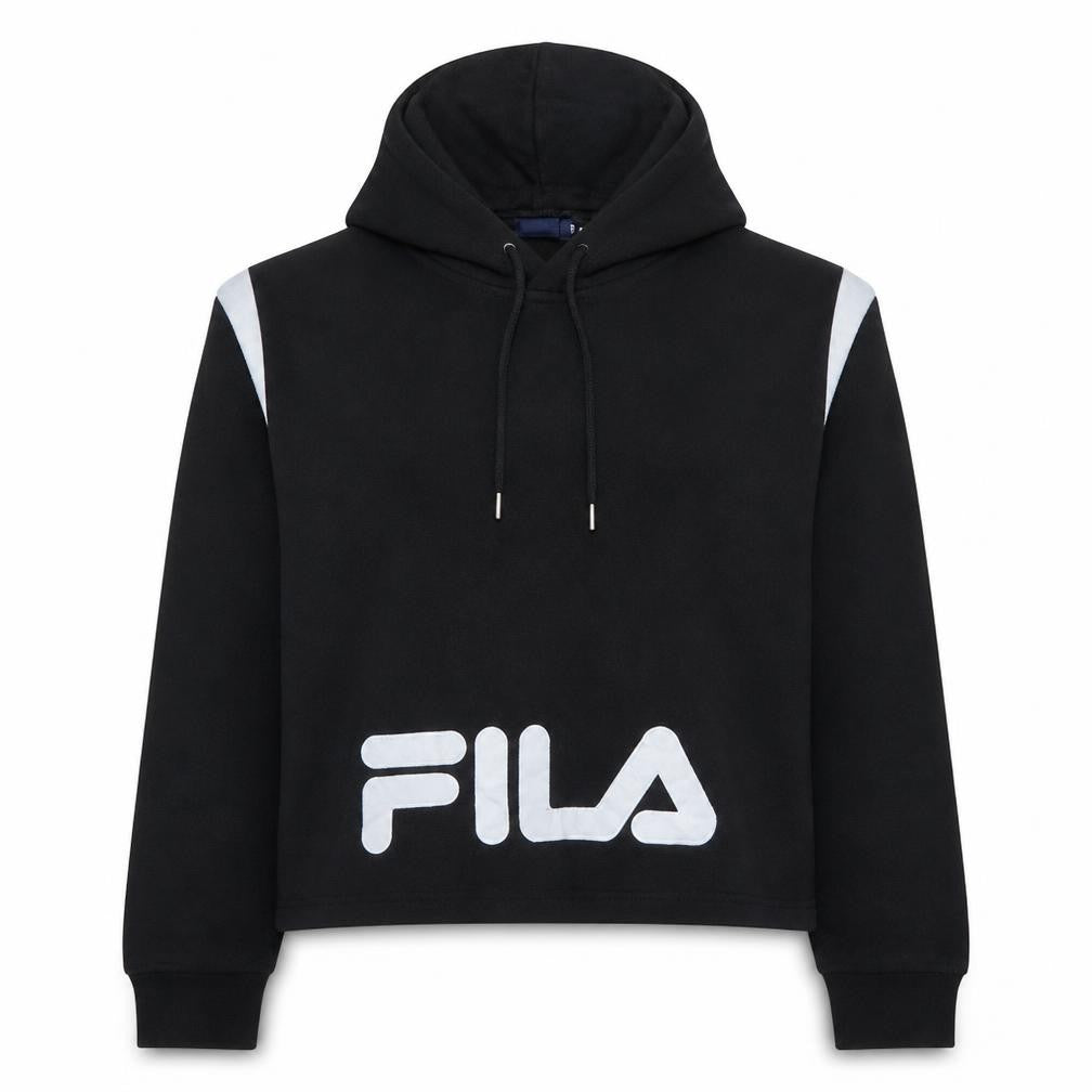 Womens UK Size XL Fila Black Pullover Hoodie